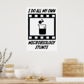 Stunts der Mikrobiologie Poster (Küche)