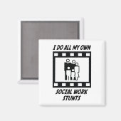 Stunts der sozialen Arbeit Magnet (Vorderseite/Rückseite)