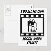 Stunts der sozialen Arbeit Postkarte (Vorne/Hinten)