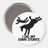 Stunts - Funny Bucking Horse Magnet (Vorderseite/Rückseite)