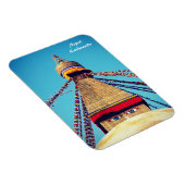 Stupa - Boudhanath, Dharma, Kathmandu, Nepal Magnet (Rechte Seite)