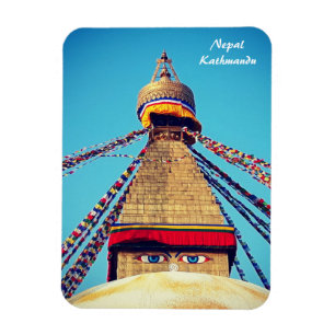 Stupa - Boudhanath, Dharma, Kathmandu, Nepal Magnet