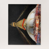 Stupa Boudhanath, Kathmandu am Abend - Nepal Puzzle (Vertikal)