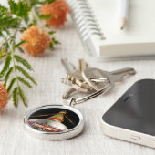 Stupa Boudhanath, Kathmandu am Abend - Nepal Schlüsselanhänger (Seite)