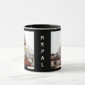 Stupa Boudhanath, Kathmandu - Nepal (Buddha) Tasse (Zentrum)