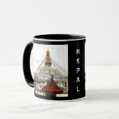 Stupa Boudhanath, Kathmandu - Nepal (Buddha) Tasse (Vorderseite Links)