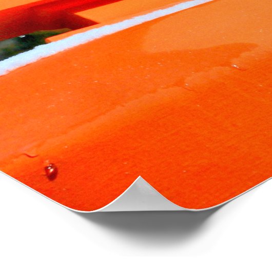 Stupa im Schnee Poster (Ecke)