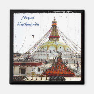 Stupa in Boudhanath, Kathmandu - Nepal Magnet