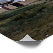 Stupa-Mauer im Kloster Erdene Zuu, Mongolei Poster (Ecke)