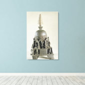 Stupa, Pala, Nalanda, Bihar (Bronze) Leinwanddruck (Insitu (Holzboden))