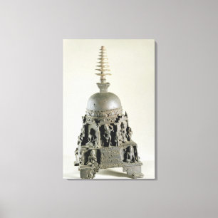 Stupa, Pala, Nalanda, Bihar (Bronze) Leinwanddruck
