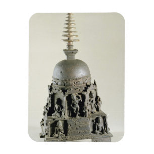 Stupa, Pala, Nalanda, Bihar (Bronze) Magnet