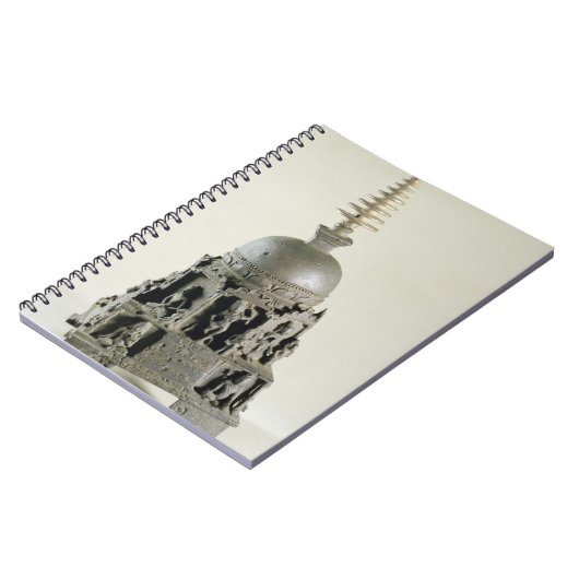 Stupa, Pala, Nalanda, Bihar (Bronze) Notizblock (Linke Seite)