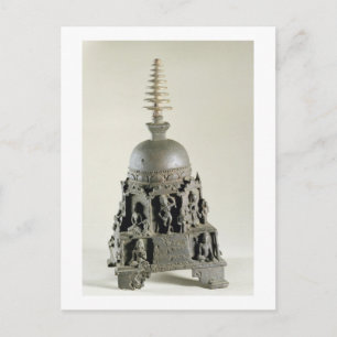 Stupa, Pala, Nalanda, Bihar (Bronze) Postkarte