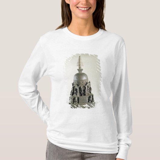 Stupa, Pala, Nalanda, Bihar (Bronze) T-Shirt (Vorderseite)