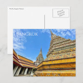 stupas wat pho bangkok postkarte (Vorne/Hinten)
