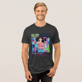 Stupid Adjacent Tri-Blend Shirt (Vorderseite voll)