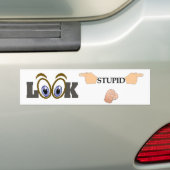 Stupid-Autoaufkleber aussehen Autoaufkleber (Auf Auto)