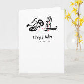 Stupid Bike Karte (Gelbe Blume)