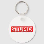 Stupid-Briefmarke Schlüsselanhänger (Vorderseite)