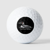 Stupid Canadian Wolf Bird Funny Canada Gift Loon  Golfball (Vorderseite)