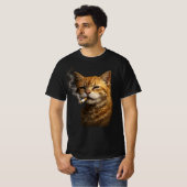 Stupid Cool Funny Cat Meme — Orange Cat Smoking  T-Shirt (Vorne ganz)