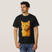 Stupid Cool Funny Cat Meme| Rauchkatze mit Zigar T-Shirt (Vorne ganz)