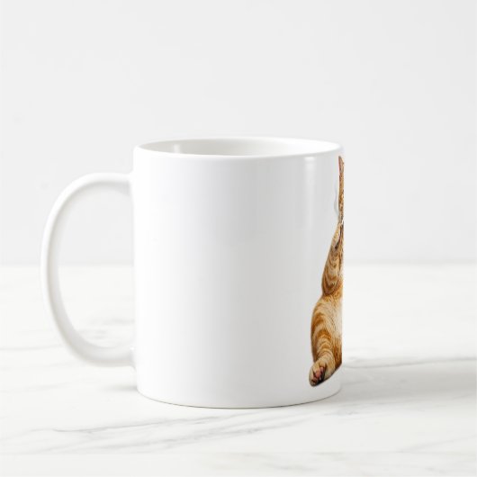 Stupid Cool Funny Cat Meme Smoking Cat cigarette  Kaffeetasse (Links)