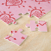 Stupid Cupid Heart With Arrows Funny Sarcastic Puzzle (Seite)