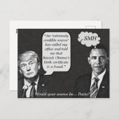 Stupid-Dinge Donald Trump sagte Postkarten (Vorne/Hinten)