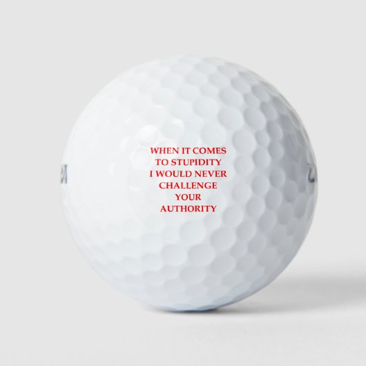 STUPID GOLFBALL (Vorderseite)