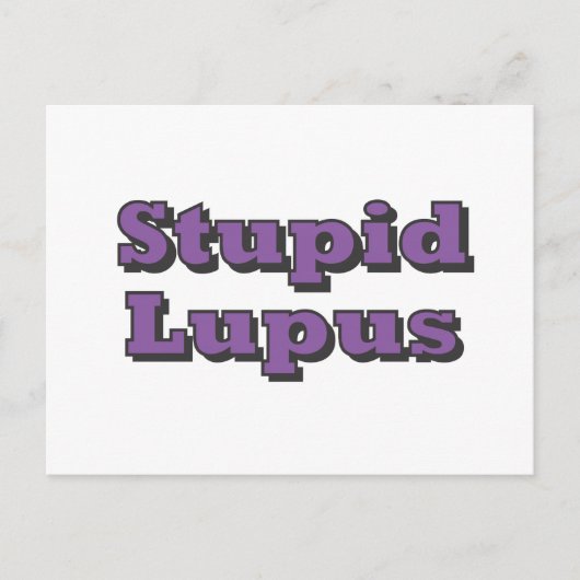 Stupid Lupus Postkarte (Vorderseite)