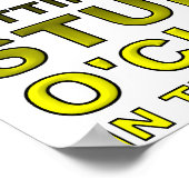 Stupid O'Clock Funny Poster (Ecke)