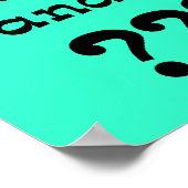 Stupid Questions Funny Poster Spaß (Ecke)