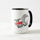Stupid Ringer-Tasse Tasse (VorderseiteRechts)