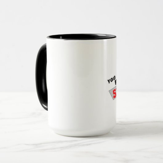 Stupid Ringer-Tasse Tasse (Vorderseite Links)