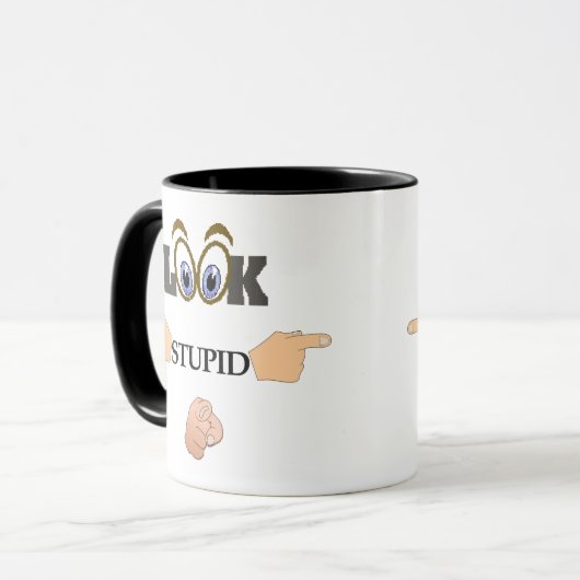 Stupid-Tasse Tasse (Vorderseite Links)