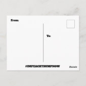 Stupid Things Trump hat gesagt oder geschrieben Postkarte (Rückseite)