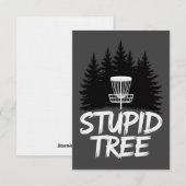 Stupid Tree Disc Golf Funny Frisbee Golf Golfer Einladung (Vorne/Hinten)