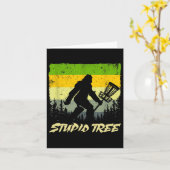 Stupid Tree Disk Golf Funny Frisbee Golf Karte (Gelbe Blume)