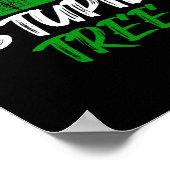Stupid Tree Disk Golf Funny Frisbee Golf Poster (Ecke)