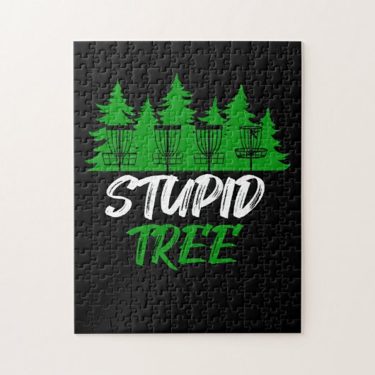 Stupid Tree Disk Golf Funny Frisbee Golf Puzzle (Vertikal)