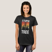 Stupid Tree Disk Golf Sport Frisbee Fans Disk Gol T-Shirt (Vorne ganz)