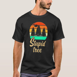 Stupid Tree Frisbee Disk Golf Retro T-Shirt