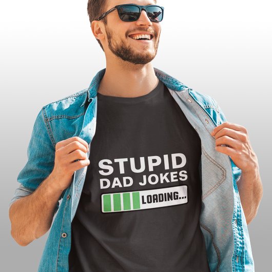 Stupid Vater Jokes Laden individuell anpassbar T-Shirt