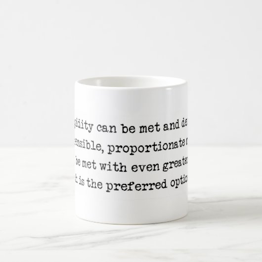 Stupidity-Tasse Kaffeetasse (Mittel)