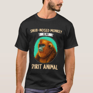 Stupsnasen-Affen Stupsnasenaffe ist mein Seelenver T-Shirt