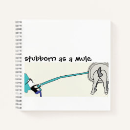 stur als Maultier Notizblock