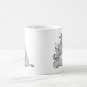 stur sitzender Nashorn Kaffeetasse (Mittel)