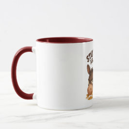 Stur wie ein Esel lustiger Cartoon-Esel Tasse